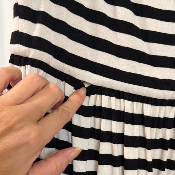 Betsey Johnson Black and White Striped Mini Dress - Picture 6 of 6
